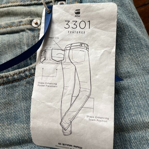 G-STAR RAW 3301 | W31 L32 | BRAND NEW WITH TAGS - Picture 6 of 10